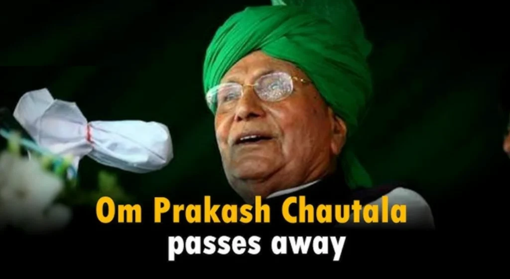 Former Haryana CM Om Prakash Chautala Dies at 90; Tributes Pour in from Leaders